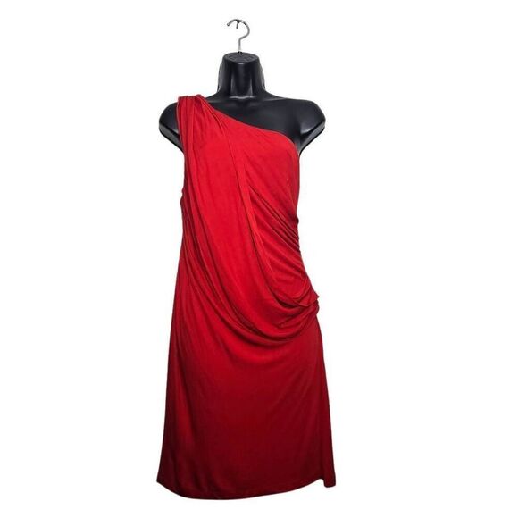 Haute Hippie Dress Size Small One Shoulder Red Sexy - Picture 1 of 7